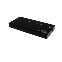 StarTech.com Multiplicador HDMI de 2 portas e amplificador de sinal - Splitter - 3 x HDMI fêmea - 3x Mini-Jack fêmea - 1920 x 1200 1080p