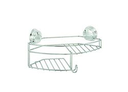 Croydex Rostfri pinne 'N' Lock Plus kombikorg, metall, silver