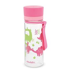 Aladdin My First Aveo Borraccia Bambini 0.35L Dino Print – Bottiglia Acqua Antigoccia - Ampia Apertura per Riempirla - Borraccia Acqua Senza BPA - Lavabile in Lavastoviglie