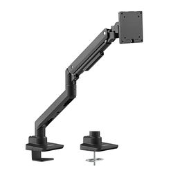 LogiLink Monitorhouder voor 17-49 inch, met gasdrukveer, geschikt voor platte en gebogen monitoren, aluminium