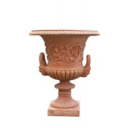 Biscottini Vasi terracotta grandi per piante 70x61x61 cm Made in Italy | Vaso grande da esterno artigianale | Vaso coppa