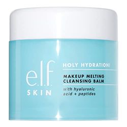 e.l.f. ¡SKIN Holy Hydration! Bálsamo de limpieza para derretir maquillaje, limpiador facial y removedor de maquillaje, impregnado con ácido hialurónico para hidratar la piel