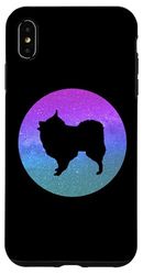Dog Breed Volpino Italiano Dog Silhouette Space Galaxy Case for iPhone XS Max