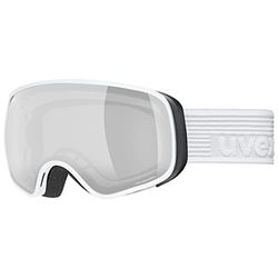 uvex scribble FM sph, Skibril Unisex kinderen, white/silver-clear, one size