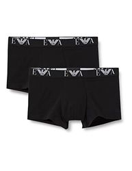 Emporio Armani Uomo 2-pack-Boxer Essential Monogram Boxer, Nero, XXL