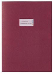 HERMA 7047 - Cuaderno (DIN A4, con campo para etiquetas, papel reciclado, colores vivos, protector para cuadernos), color rojo