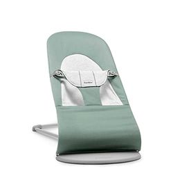BabyBjörn Hamaca Balance Soft, Tejido/Jersey, Salvia claro/Gris