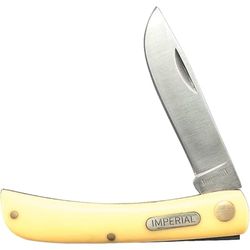 Schrade Unisex - Vuxen Imperial, Utomhuskniv, Bladlängd: 6,98 cm, Sodbuster, gul, en storlek