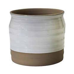 Ivyline Planterare, Keramik, Vit, H 17 cm x D 16 cm