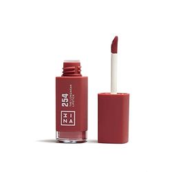 3INA MAKEUP - The Longwear Lipstick 254 - Ciemny różowy nago - zarna pomadka w płynie z nawilżającą formułą kwasu hialuronowego - silnie napigmentowana, matowa powłoka - Vegan - Cruelty Free