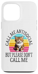 Call Me Antisocial But Please Don't Call Me Funny Introvert Case for iPhone 13 Pro Max