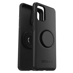 Otterbox Funda para Galaxy S20+ Otter+Pop , resistente a golpes y caídas,Protectora con PopSockets PopGrip,Testada 3x con los estándares Militares anticaídas, Negro