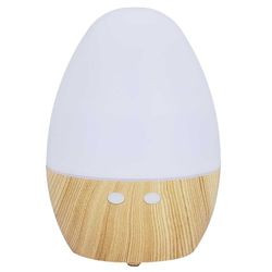 HOME DECO FACTORY, VE12003, 120 ml USB LED diffuser for a fragrant atmosphere, modern brown and white design, ideal for the home, easy to use and maintain, size 120 ml