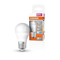 OSRAM Lampada LED Classic P60 Star Classic P60 per base E27, forma a goccia, look Matt, 806 lumen, bianco freddo, 4000k, sostituzione per lampadine da 60w convenzionali, non dimmerabile, 1 pacchetto