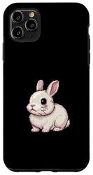 Coniglio Bunny Pixel Art Retro Giochi Gamer Ragazzi Ragazze Bambini Custodia per iPhone 11 Pro Max