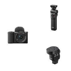Sony ZV-E10 II K di Sony | Vlog camera APSC con lente intercambiabile 16-50mm II f/3.5-5.6 Power Zoom + Sony GP-VPT2BT - Shooting Grip Bluetooth + Microfono shotgun ECM-M1 di Sony