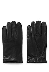 BOSS Heren lederen handschoenen met voering, Kranton6, zwart, zwart, 10