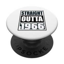 Straight Outta 1966 Cumpleaños 1966 Nacido 1966 Vintage PopSockets PopGrip Adhesivo