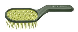 Janeke - Spazzola Curvy bag pneumatica ventilata da borsa lime