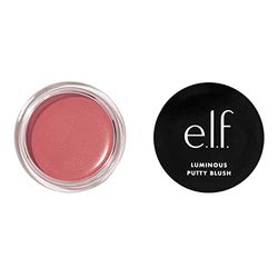 e.l.f. Cosmetics Luminous Putty Blush, blush da crema compatta a polvere con finish brillante, formula leggera e modulabile, Bermuda