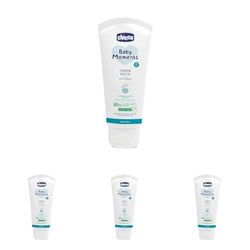 Chicco, Baby Moments Crema Corpo, con burro di Karitè e Vitamina E, Crema Corpo Bambini, 100 ml (Confezione da 4)