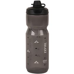 ZEFAL Sense Soft 80 No Mud - Borraccia Bici e MTB Con Protezione Della Tettarella - Senza BPA - Borraccia Sportiva e Ciclismo Inodore e Leggera- 800ml, Nero Fume