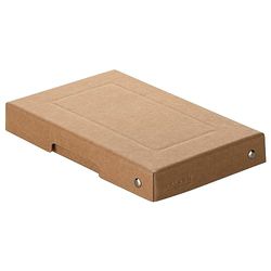 FALKEN Original PureBox Nature. Made in Germany, 25 mm high, DIN A6. Storage box with lid made of sturdy cardboard, vegan gift box, transport box, all-purpose box
