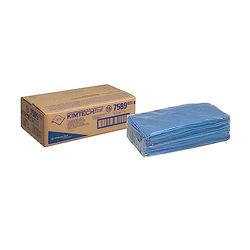 Chiffons microfibres pour préparation de surfaces KIMTECH* 7589-1 paquet de 25 chiffons bleus