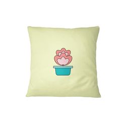 Bona Basics, Taie d'oreiller décorative, Housse de Coussin décorative Décoration de la Maison pour canapé, Cafétéria, Taille: 60 x 60 cm, Couleur: Jaune Clair