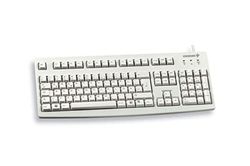 CHERRY G83-6105, Germany/Cyrillic layout, QWERTZ keyboard, wired keyboard, pleasantly soft key actuation, compact, durable, recyclable, Light Grey