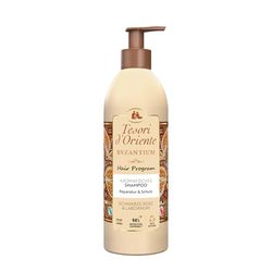 Tesori d'Oriente Hair Program Shampoo 'Byzantium', 250 ml, shampoo aromatico per capelli con rosa nera e labdano, riparazione e protezione per capelli danneggiati, rituale benessere per corpo e sensi