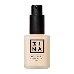 3INA MAKEUP - Vegan - Cruelty Free - The 3 in 1 Foundation 200 - Light pink - Primes and Conceals - Medium-High Coverage Foundation - SPF15 - Matte Finish - Long Lasting & Hydrating Formula