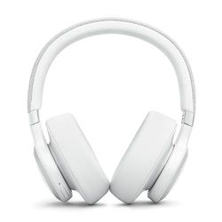JBL Live 770NC Cuffie Over-Ear Bluetooth Wireless, con Cancellazione Adattiva del Rumore, SmartAmbient, Personi-Fi 2.0, JBL Surround, Connessione Multipoint, fino a 65 Ore di Autonomia, Bianco