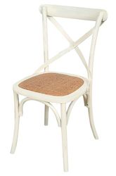 Biscottini Thonet Keukenstoel, wit, L 46,5 x D 42,5 x H 86,5 cm, eetkamerstoel, shabby-stoel, eetkamerstoelen, keukenstoelen, houten eetkamerstoelen, woonkamerstoelen