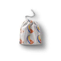 Bonamaison Printed Cotton Produce Bag with Drawstring, Reusable Grocery Bag, Biodegradable Eco-Friendly Bags, Travel Pouch, Sachet Bags, Shopping Bag, Eco Friendly, Foldable, Size: 30x40 Cm