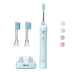 ION-Sei – Cepillo de dientes eléctrico sónico/Cepillo de dientes sónico patentado de iones (hasta 31.000 movimientos de cepillo/minutos) de Japón para limpieza dental eléctrica e iónica y cuidado de