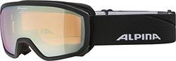 ALPINA Unisexe - Adulte, SCARABEO JR. Q-LITE Lunettes de ski, black, One Size