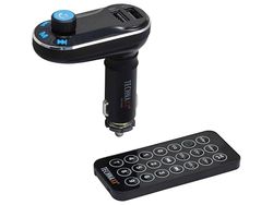 Technaxx Tyskland Bluetooth FM-sändare Musikspelare Handsfree Kit Bilradio USB Laddningsport Inbyggd mikrofon Fjärrkontroll FMT600