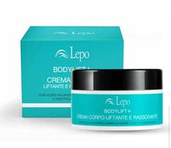 LEPO | BodyLift+ Crema Corpo 250 ml, con Acido Ialuronico, Burro di Karité e Fruttoligosaccaridi, Idratazione Intensa e Nutrimento Profondo per una Pelle Radiante