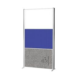 MAUL MAULconnecto Cloison de Séparation 180 x 100 cm, Séparateur de Pièce pour Bureau et Bureau, Séparateur de Pièce Autonome avec Pieds, Idéal Comme Brise-Vue et Isolation Acoustique, Tableau
