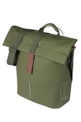 Basil City Cabas de vélo MIK - 14-16 l - Marron - Imperméable - avec système MIK Studs - Idéal pour la Ville et Les Courses