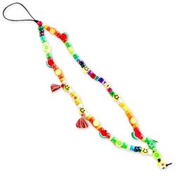 Vero Bijoux Phone Beads - Catenina per cellulare personalizzata con il nome - Realizzato con perline in vetro di Boemia di alta qualità - Made in Italy - Modello Shine.