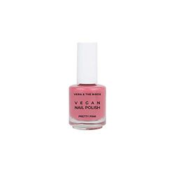 Laca de uñas color rosa "Vegan nail polish Pretty pink" | Larga duración | Vegano | Tono rosa | Fórmula natural | 14ml