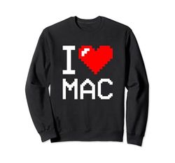 I Heart Mac, I Love Mac Nombre personalizado Sudadera