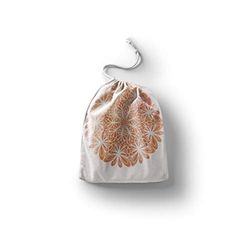 Bonamaison Printed Cotton Produce Bag with Drawstring, Reusable Grocery Bag, Biodegradable Eco-Friendly Bags, Travel Pouch, Sachet Bags, Shopping Bag, Eco Friendly, Foldable, Size: 40x50 Cm