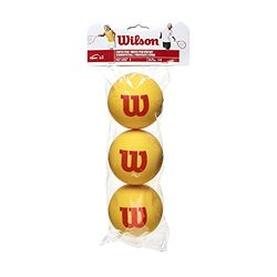 Wilson WRZ258900 Palline da Tennis Starter Foam, per Bambini, Giallo/Rosso, Confezione da 3