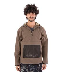 Hurley Phantom+ Packable Anorak Giacca, Ultra Tan, L Uomo