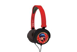 Lexibook, Miraculous Ladybug Cat Noir, Stereo Headphone,safe volume, foldable and adjustable, red, HP015MI