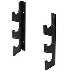 Yes4All Horizontale wandgemonteerde halterhouder met beschermende UHMW-kunststoflaag - hangend rek voor halter, verzwaarde trainingsbalk en lattrekstang - halterrek