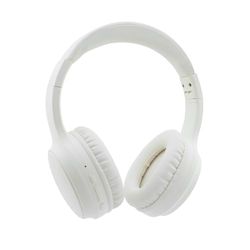 CoolBox Air 40 Trådlösa Bluetooth-hjälmar, hopfällbara, hörlurar med aktiv brusreducering, upp till 40 timmars räckvidd, Bluetooth 5.3, pannband, 1,5 timmars laddning, räckvidd 10 m, vit